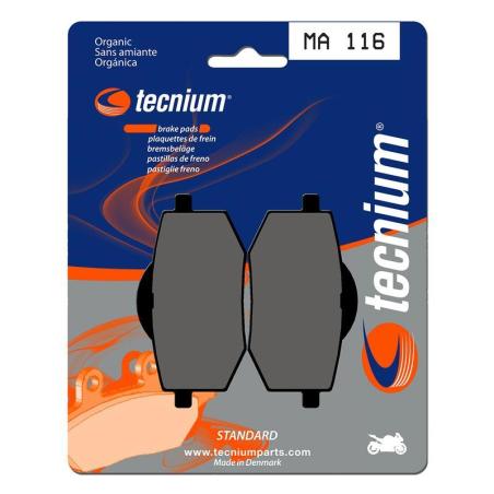 TECNIUM MA116 : Pastillas de freno Tecnium MA116 Orgánicas