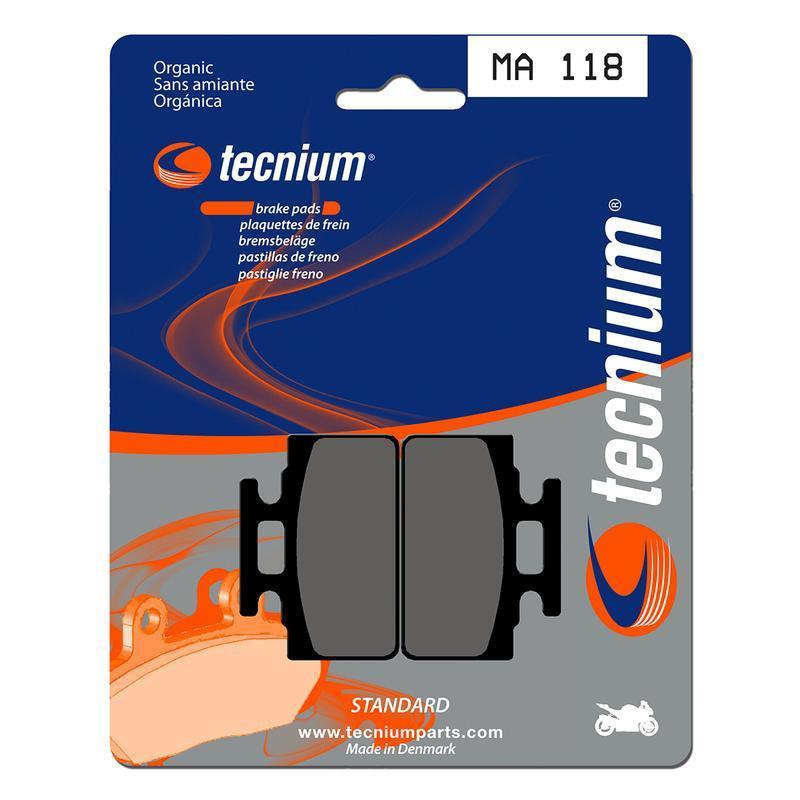 TECNIUM MA118 : Pastillas de freno Tecnium MA118 Orgánicas