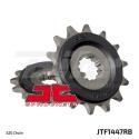 JT SPROCKETS JTF1447.14RB : Piñón con goma anti-ruido JT SPROCKETS acero 1447 - 520