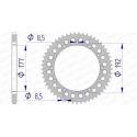 AFAM 63300-53 : Corona AFAM aluminio 63300 - Paso 520