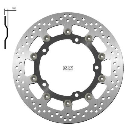 NG BRAKE DISC 1708G : Disco de freno NG BRAKES redondo flotante