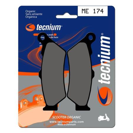 TECNIUM ME174 : Pastillas de freno Tecnium Scooter orgánicas ME174