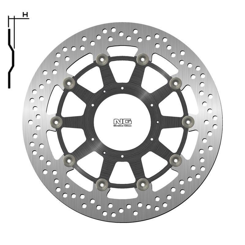 NG BRAKE DISC 1446G : Disco de freno NG BRAKES redondo flotante