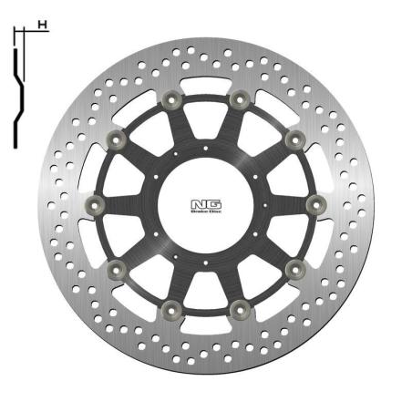 NG BRAKE DISC 1446G : Disco de freno NG BRAKES redondo flotante