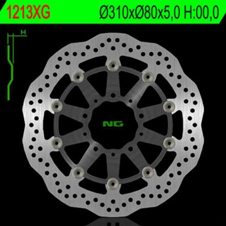 NG BRAKE DISC 1213XG : Disco de freno NG BRAKES ondulado flotante