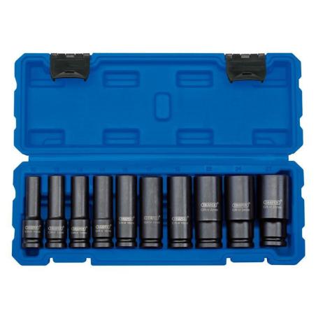 DRAPER 83096 : Juego de vasos de impacto DRAPER 10 piezas