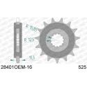 AFAM 28401NR-16 : Piñón con goma anti-ruido AFAM acero 28401 - 525