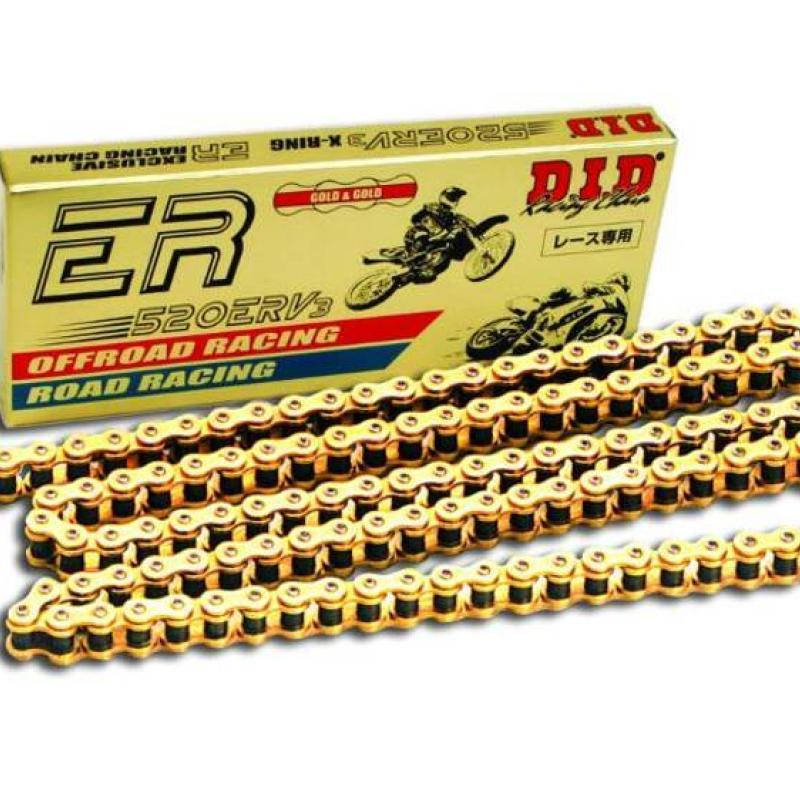 D.I.D 520ERV3G&G100FTZB : Rollo cadena DID 520ERV7 Oro con 1920 eslabones