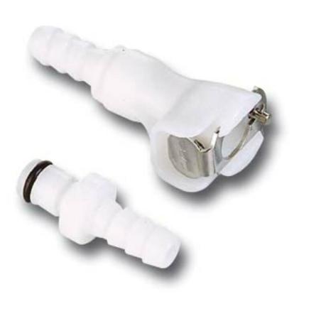 MOTION PRO 12-0030 : Enchufe rápido macarrón gasolina blanco MOTION PRO Ø8mm