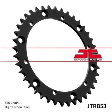 JT SPROCKETS JTR853.38 : Corona JT 853 de acero con 38 dientes Raptor 660