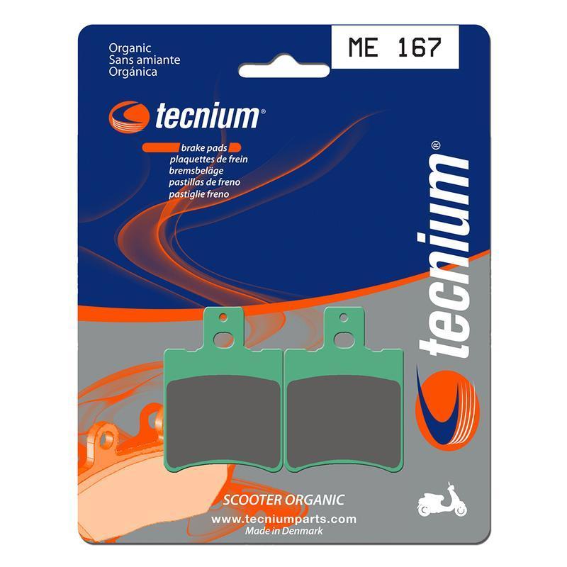 TECNIUM ME167 : Pastillas de freno Tecnium Scooter orgánicas ME167