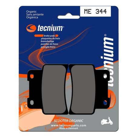 TECNIUM ME344 : Pastillas de freno Tecnium Scooter orgánicas ME344