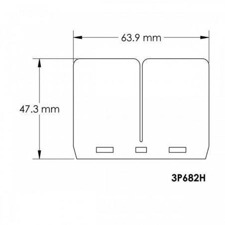 V-FORCE 3P682H : Láminas  de carbono para caja de láminas V-Force 3R