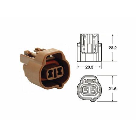 BIHR 3202A0820 : Terminal de cable hembra serie 090 SMTO BIHR tipo original  2 via marrón - 5 uds