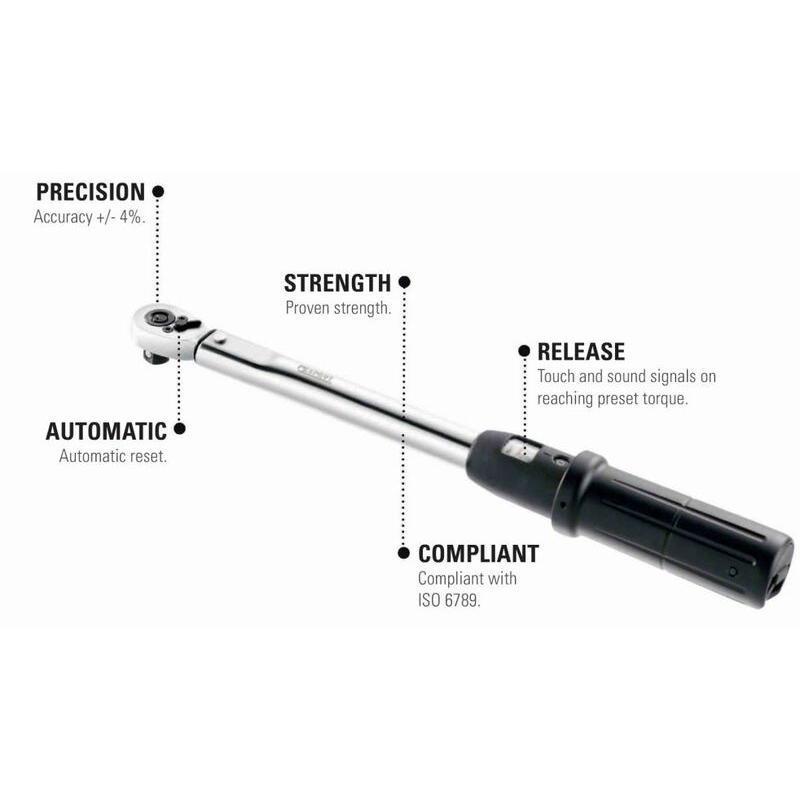 EXPERT E100107 : Llave dinamométrica EXPERT 1/2'' 20-100nm