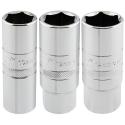 DRAPER 16784 : Juego de 3 vasos para bujias 1/2'' DRAPER