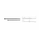 BIHR K-100MU : Bridas de nylon BIHR 2,5 x 100mm negro