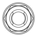 BOLT 021-31014 : Tuerca fuji con brida BOLT M10 x 1,25 x14mm
