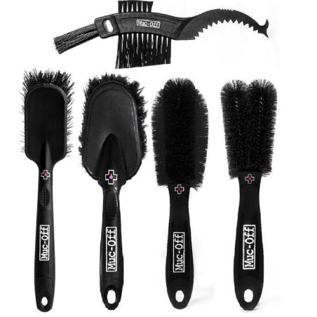 MUC-OFF 206 : Juego de 5 cepillos limpieza y cuidado MUC-OFF
