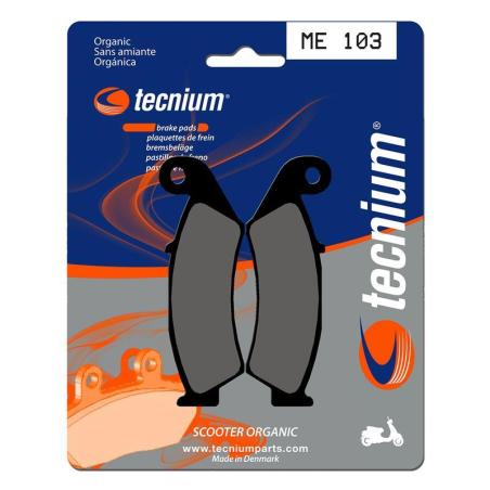 TECNIUM ME103 : Pastillas de freno Tecnium Scooter orgánicas ME103
