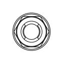 BOLT 021-30610 : Tuerca fuji con brida BOLT M6 x 1,00 x 10mm