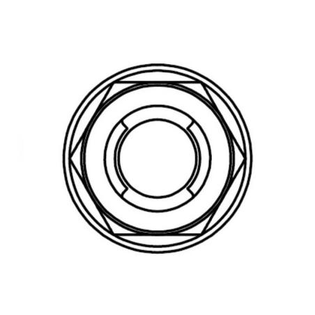 BOLT 021-30610 : Tuerca fuji con brida BOLT M6 x 1,00 x 10mm