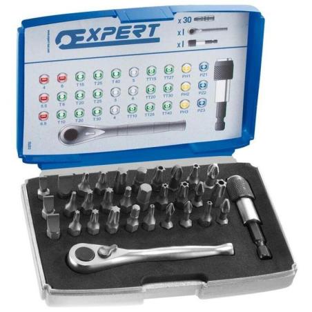 EXPERT E131702 : Maleta de 30 herramientas 1/4''
