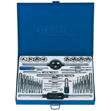 DRAPER 79203 : Kit machos de roscar y terrajas DRAPER 37uds
