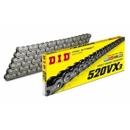 D.I.D 4525516317597 : Cadena DID 520VX3 con 96 eslabones negro Cierre remache