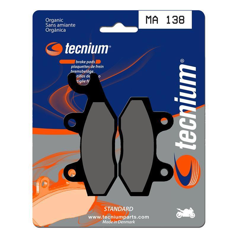 TECNIUM MA138 : Pastillas de freno Tecnium MA138 Orgánicas
