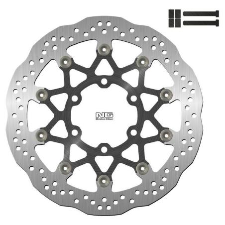 NG BRAKE DISC 1642XGK32 : Kit disco de freno sobredimensionado NG BRAKES ondulado flotante