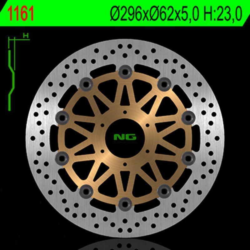 NG BRAKE DISC 1161G : Disco de freno NG BRAKES redondo flotante