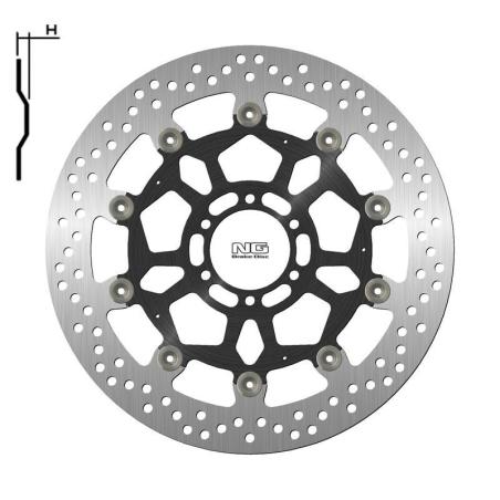 NG BRAKE DISC 1790G : Disco de freno NG BRAKES redondo flotante