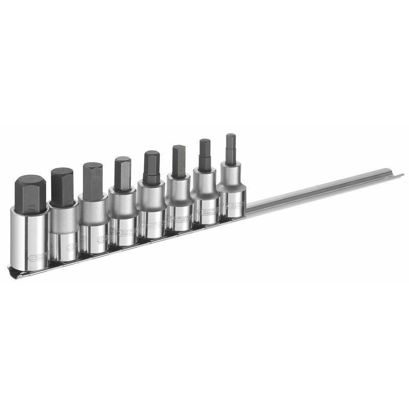 EXPERT E032904 : Juego de 8 vasos hexagonales destornillador EXPERT 6-17mm - 6caras