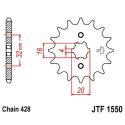 JT SPROCKETS JTF1550.15 : Piñón JT SPROCKETS acero estándar 1550 - Paso 428