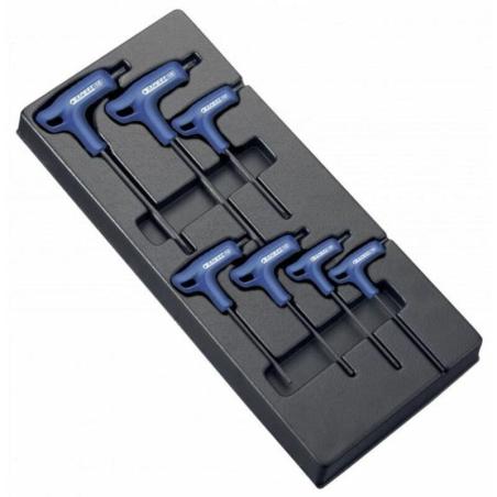 EXPERT E121708 : Módulo de 7 llaves Torx con mango en T EXPERT Bandeja de plástico