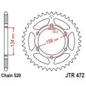 JT SPROCKETS JTR472.48 : Corona JT 472 de acero con 48 dientes