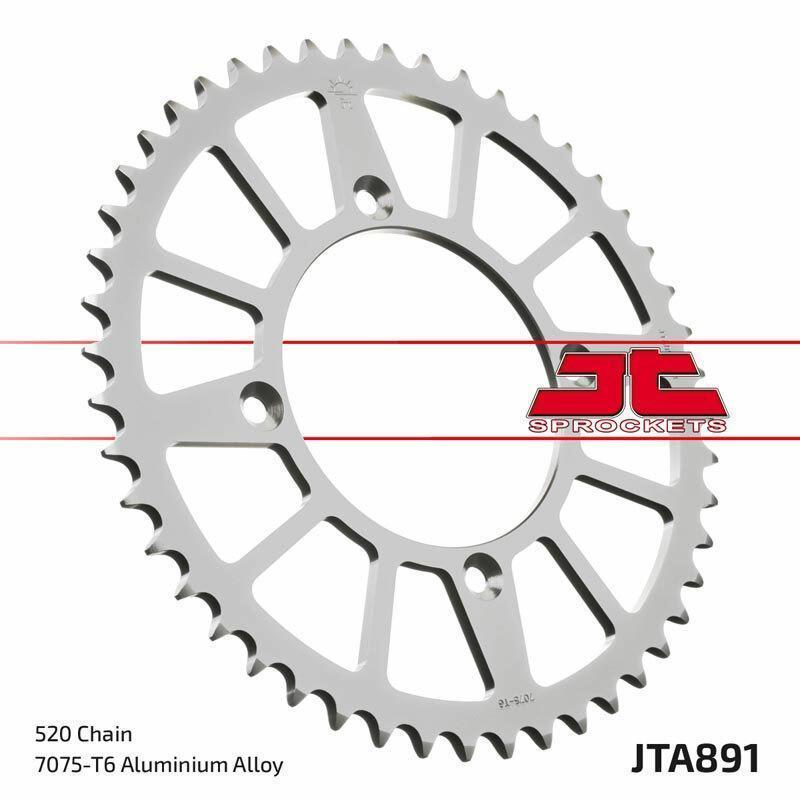 JT SPROCKETS JTA891.46 : Corona JT 891 de aluminio con 46 dientes