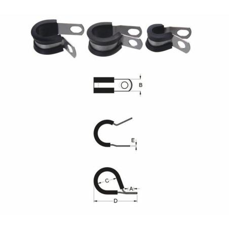 BIHR CCSU-9/16 : Aprieta cable BIHR inox de goma grueso Ø14,3mm