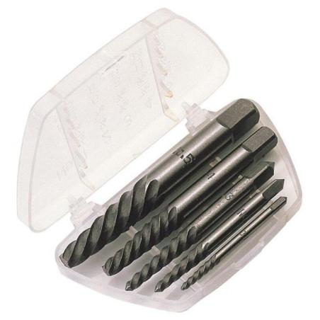 DRAPER 42560 : Kit de 5 extractores de tornillo acero de carbono DRAPER 3-18mm