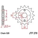 JT SPROCKETS JTF270.12 : Piñón JT 270 de acero con 12 dientes GOES 125 / Honda 125