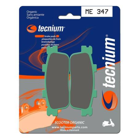 TECNIUM ME347 : Pastillas de freno Tecnium Scooter orgánicas ME347