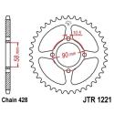 JT SPROCKETS JTR1221.45 : Corona JT 1221 de acero con 45 dientes