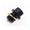 TECNIUM L35-644 : Tapón de vaciado de aceite TECNIUM magnético alu negro M14 x 1,25 x 13,5