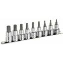 EXPERT E032936 : Juego de 9 vasos  destornillador torx EXPERT 1/2''