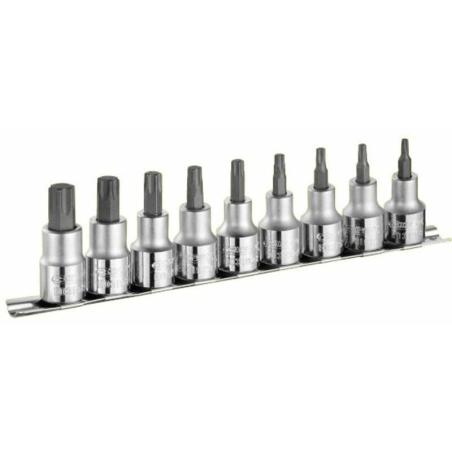EXPERT E032936 : Juego de 9 vasos  destornillador torx EXPERT 1/2''