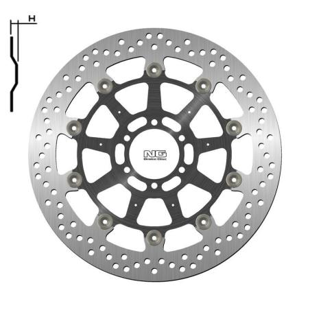 NG BRAKE DISC 1538G : Disco de freno NG BRAKES redondo flotante