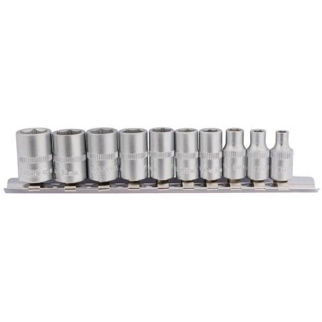 DRAPER 16398 : Juego de 10 vasos DRAPER de 1/4 de 4 a 13 mm
