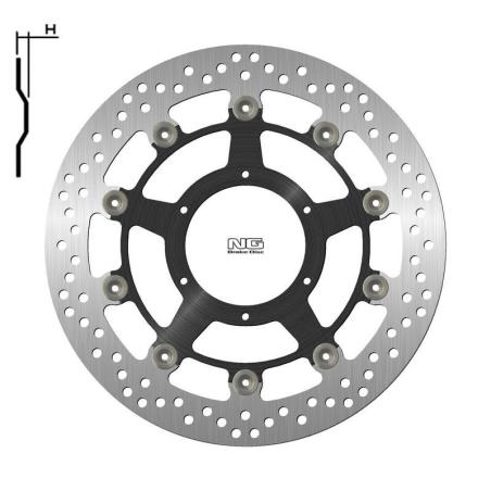 NG BRAKE DISC 1808G : Disco de freno NG BRAKES redondo flotante