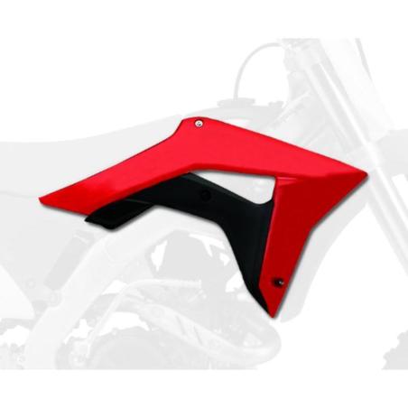POLISPORT 8414800001 : Tapas de radiador POLISPORT rojo OEM Honda CRF450R / RX